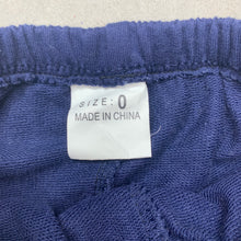 Load image into Gallery viewer, Boys lightweight, navy &amp; grey track pants, elasticated, EUC, size 0,  