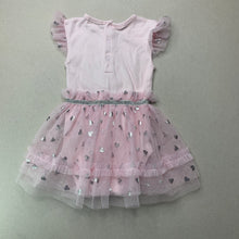 Load image into Gallery viewer, Girls MINTINI BABY, pink cotton &amp; tulle romper dress, EUC, size 0,  