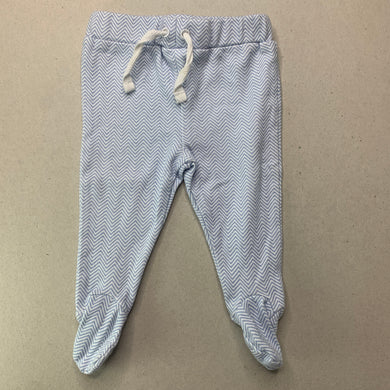 unisex Target, cotton footed leggings / bottoms, EUC, size 0000,  