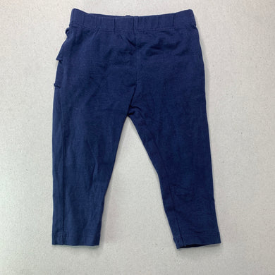 Girls Dymples, navy ruffle leggings / bottoms, EUC, size 00,  