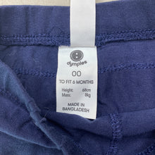 Load image into Gallery viewer, Girls Dymples, navy ruffle leggings / bottoms, EUC, size 00,  