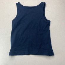 Load image into Gallery viewer, Girls Anko, navy cotton singlet top, NEW, size 1,  