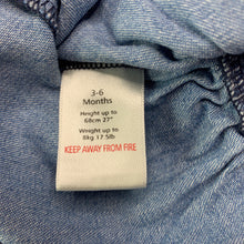 Load image into Gallery viewer, Girls embroidered, denim casual dress, FUC, size 00, L: 40cm