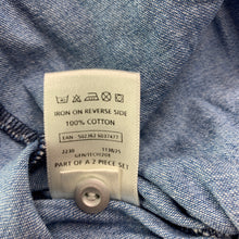 Load image into Gallery viewer, Girls embroidered, denim casual dress, FUC, size 00, L: 40cm