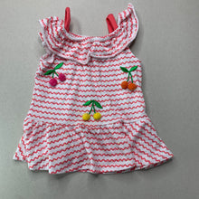 Load image into Gallery viewer, Girls Kids Headquarters, summer top, pom pom cherries, GUC, size 1-2,  