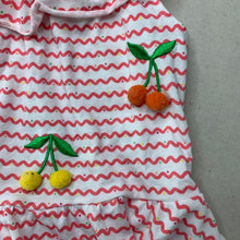 Load image into Gallery viewer, Girls Kids Headquarters, summer top, pom pom cherries, GUC, size 1-2,  