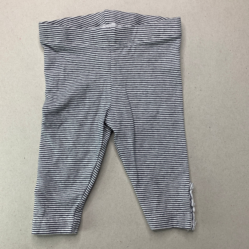Girls Anko, striped stretchy leggings / bottoms, EUC, size 000,  