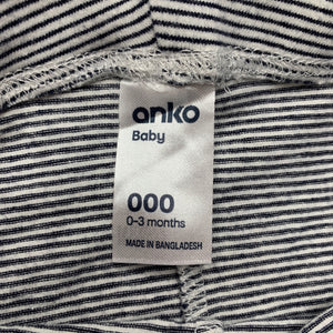 Girls Anko, striped stretchy leggings / bottoms, EUC, size 000,  