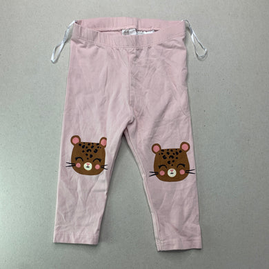 Girls H&M, pink stretchy leggings / bottoms, EUC, size 00,  