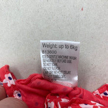 Load image into Gallery viewer, Girls Baby Berry, lightweight floral cotton summer romper, EUC, size 000,  