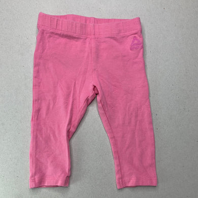 Girls Reebok, pink stretchy leggings / bottoms, GUC, size 00,  
