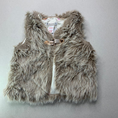 Girls Target, faux fur vest / jacket, FUC, size 2,  