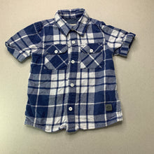 Load image into Gallery viewer, Boys BUFFALO, checked cotton short sleeve shirt, EUC, size 2,  