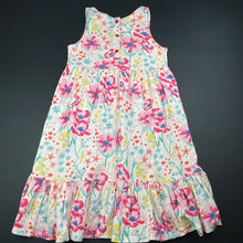 Load image into Gallery viewer, Girls Milkshake, floral cotton casual summer dress, EUC, size 6, L: 66cm