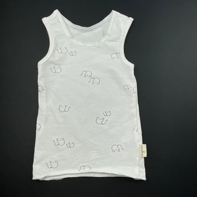 unisex Anko, organic cotton blend singlet top, GUC, size 00,  