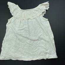 Load image into Gallery viewer, Girls Target, broderie trim cotton top, GUC, size 4,  