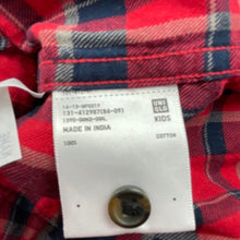 Load image into Gallery viewer, Boys Uniqlo, checked cotton long sleeve shirt, GUC, size 9-10,  