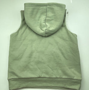 Boys Tilt, thick fleece lined sleeveless hoodie sweater, EUC, size 7,  