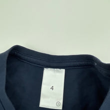 Load image into Gallery viewer, Boys Target, navy cotton t-shirt / top, FUC, size 4,  