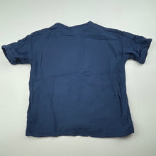 Load image into Gallery viewer, Boys KID, navy crinkle cotton top, FUC, size 1,  