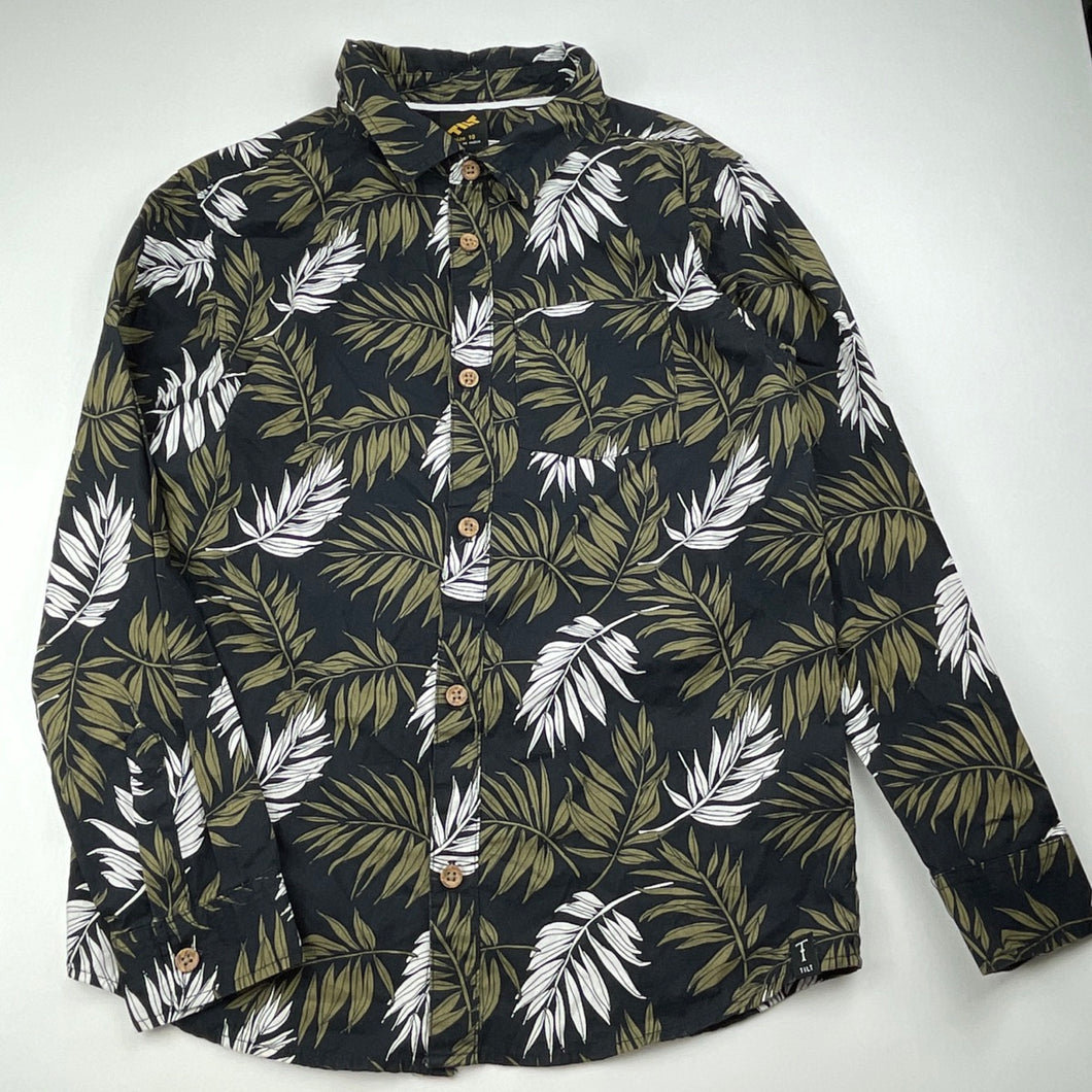 Boys Tilt, lightweight cotton long sleeve shirt, EUC, size 10,  