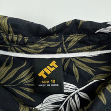 Load image into Gallery viewer, Boys Tilt, lightweight cotton long sleeve shirt, EUC, size 10,  