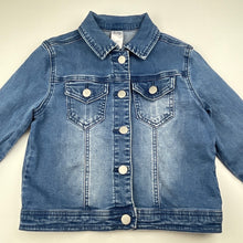Load image into Gallery viewer, Girls Anko, blue stretch denim jacket, GUC, size 8,  