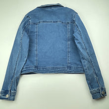 Load image into Gallery viewer, Girls Anko, blue stretch denim jacket, GUC, size 8,  