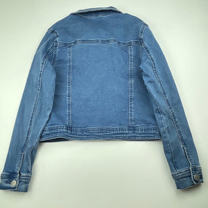 Girls Anko, blue stretch denim jacket, GUC, size 8,  