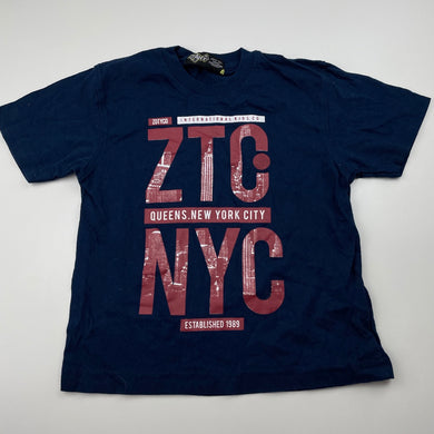 Boys Zotyco, navy cotton t-shirt / top, GUC, size 3,  