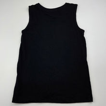 Load image into Gallery viewer, Boys Anko, black cotton singlet / tank top, trucks, EUC, size 7,  