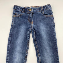 Load image into Gallery viewer, Girls Target, blue stretch denim jeans, adjustable, Inside leg: 39cm, FUC, size 4,  