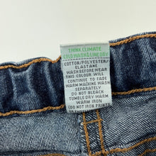 Load image into Gallery viewer, Girls Target, blue stretch denim jeans, adjustable, Inside leg: 39cm, FUC, size 4,  