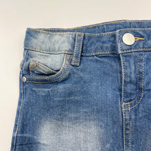 Load image into Gallery viewer, Girls Target, stretch denim skirt, adjustable, L: 24.5cm, GUC, size 3,  