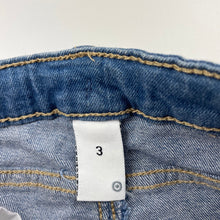 Load image into Gallery viewer, Girls Target, stretch denim skirt, adjustable, L: 24.5cm, GUC, size 3,  