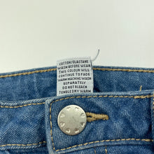 Load image into Gallery viewer, Girls Target, stretch denim skirt, adjustable, L: 24.5cm, GUC, size 3,  