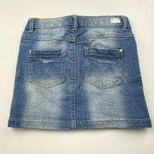 Load image into Gallery viewer, Girls Target, stretch denim skirt, adjustable, L: 24.5cm, GUC, size 3,  