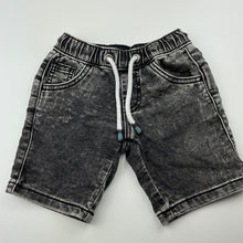 Load image into Gallery viewer, Boys 1964 Denim Co, knit stretch denim shorts, elasticated, GUC, size 1,  