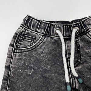 Boys 1964 Denim Co, knit stretch denim shorts, elasticated, GUC, size 1,  