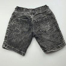 Load image into Gallery viewer, Boys 1964 Denim Co, knit stretch denim shorts, elasticated, GUC, size 1,  