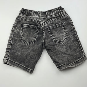 Boys 1964 Denim Co, knit stretch denim shorts, elasticated, GUC, size 1,  