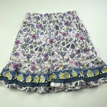 Load image into Gallery viewer, Girls Mango, lightweight floral skirt, elasticated, L: 40cm, GUC, size 8,  