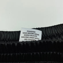 Load image into Gallery viewer, Girls Target, black pleated skirt, elasticated, L: 39cm, FUC, size 7,  