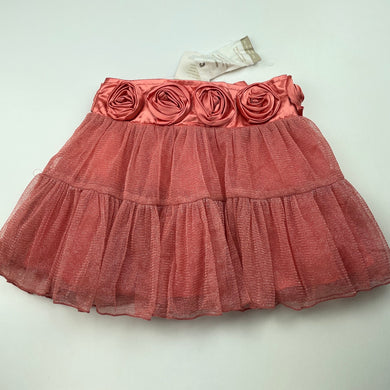 Girls Stix n Stones, lined metallic tulle party skirt, elasticated, NEW, size 2,  