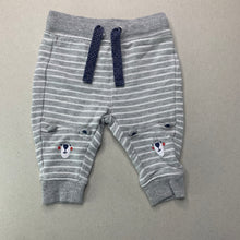 Load image into Gallery viewer, Boys Target, grey stripe casual pants, elasticated, EUC, size 000,  