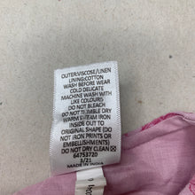 Load image into Gallery viewer, Girls Target, floral linen blend long sleeve dress, EUC, size 1, L: 43cm