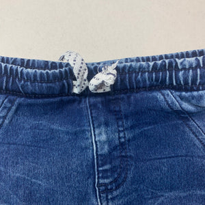 Boys Dymples, stretch knit denim shorts, elasticated, FUC, size 1,  