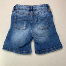 Load image into Gallery viewer, Boys Cotton On, distressed stretch denim shorts, adjustable, GUC, size 2,  