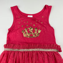 Load image into Gallery viewer, Girls Target, spliced party dress, sequin tiara, FUC, size 1, L: 47cm