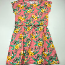 Load image into Gallery viewer, Girls Mango, floral cotton casual dress, EUC, size 10, L: 67cm